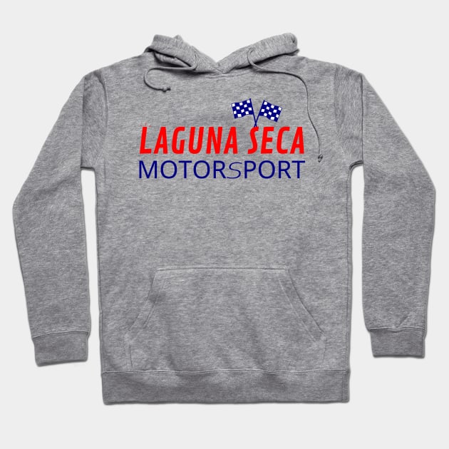 Laguna seca mortosport racing graphic design Hoodie by GearGlide Outfitters